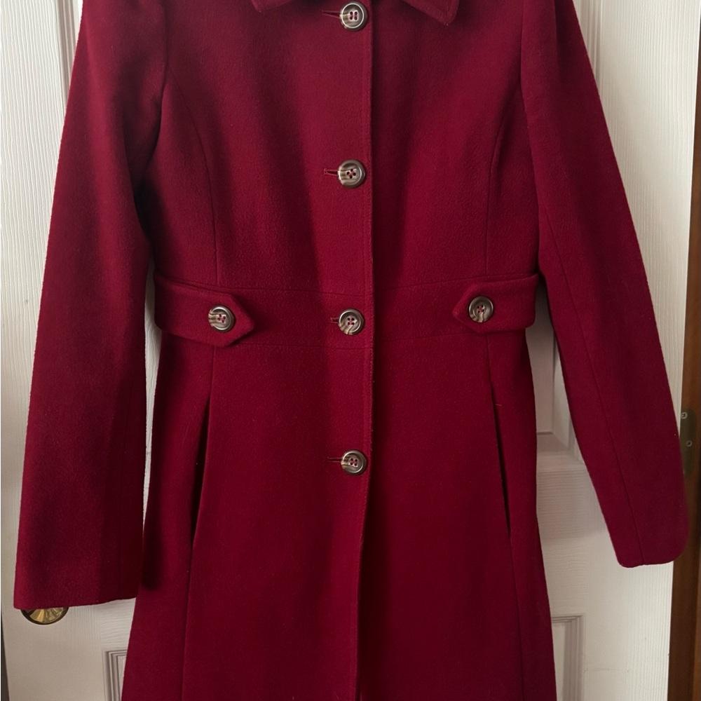 Chic Red Trench Coat